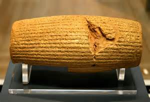 The Cyrus Cylinder can be seen at the British Museum