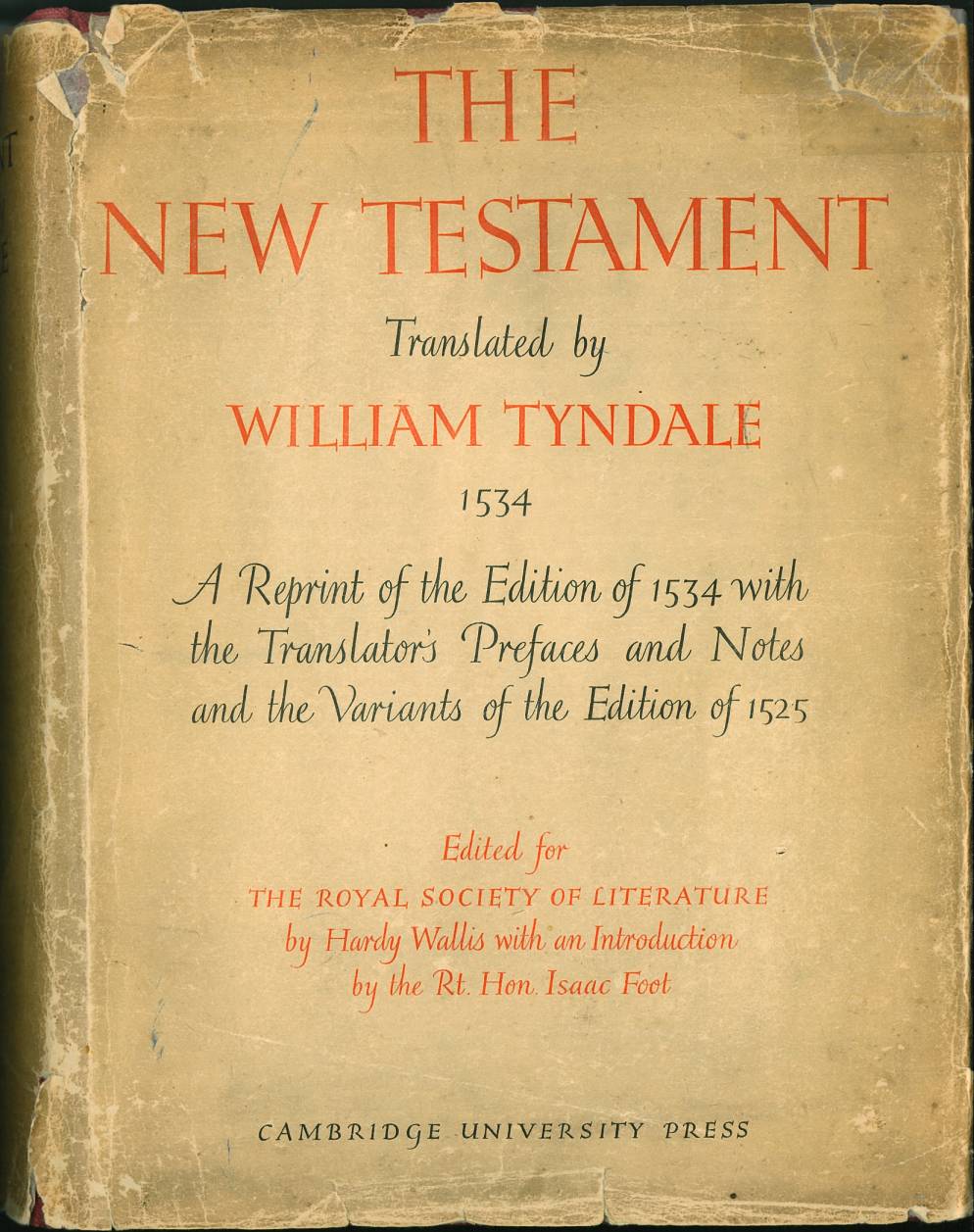 1534 printing of the Tyndale Bible